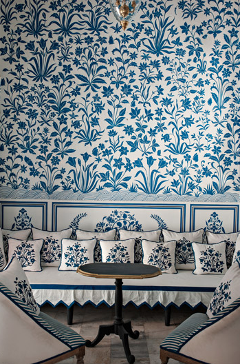 Blue and White Colour Combination