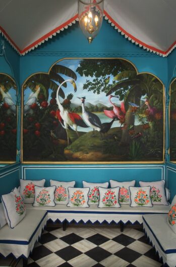 Blue and White Colour Combination