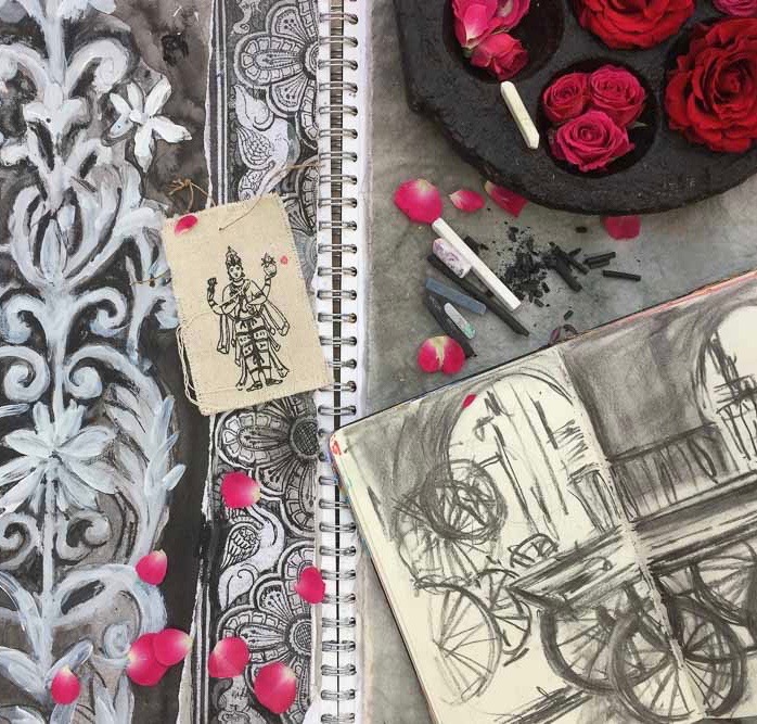 Creative journal pages